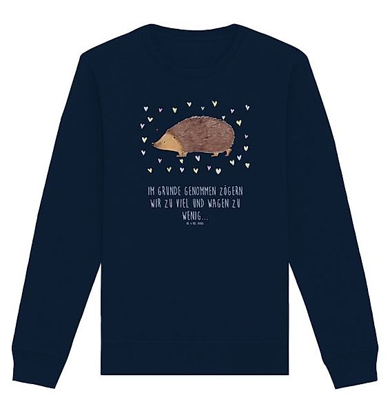Mr. & Mrs. Panda Longpullover Igel Herzen Größe M - French Navy - Geschenk, günstig online kaufen