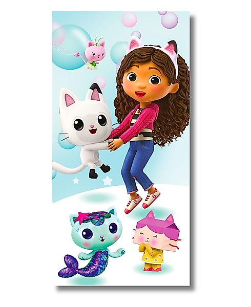 Gabby's Dollhouse Badetuch Dreamworks, Baumwolle, Mädchen günstig online kaufen