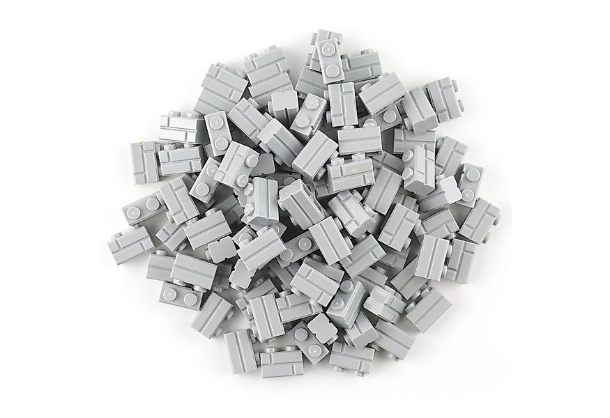 LEGO® LEGO® 1x2 Mauersteine Bausteine Hellgrau - 98283 NEU! Menge 100x Spie günstig online kaufen