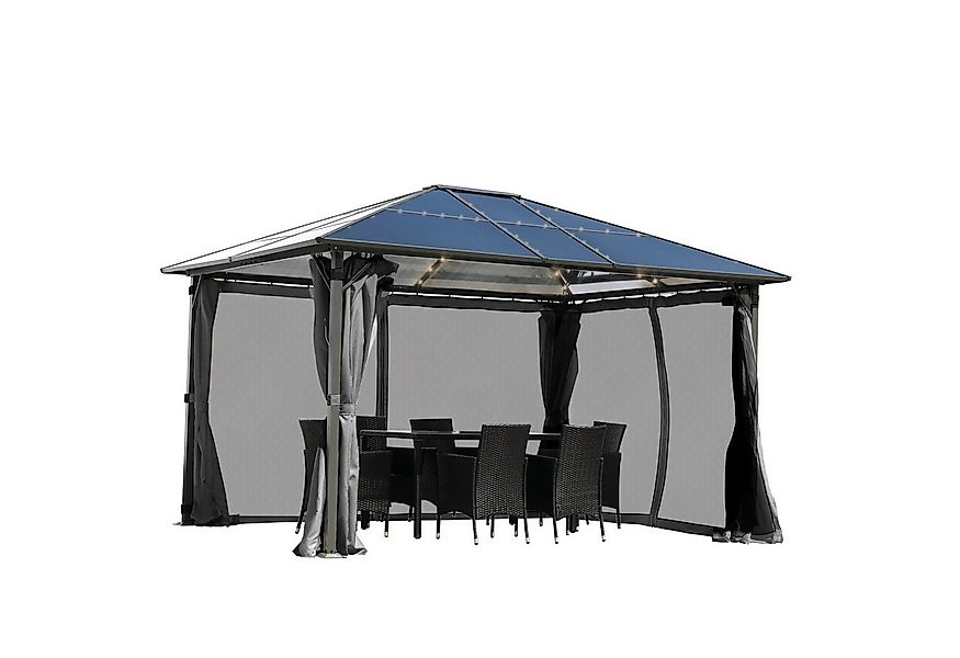 BRAST Pavillon Summerdream Aluminium 3x4m Garten Moskitonetz TÜV geprüft, m günstig online kaufen