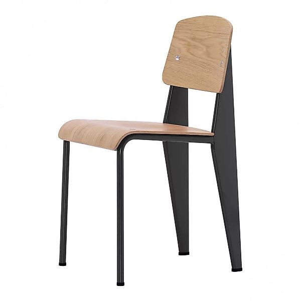 Vitra - Standard Stuhl - eiche natur/Gestell tiefschwarz lackiert günstig online kaufen
