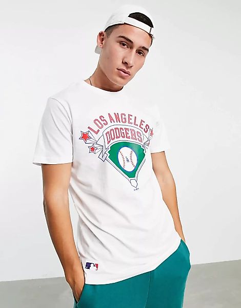 New Era – LA Dodgers – T-Shirt in Weiß mit Print auf der Brust günstig online kaufen