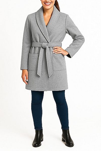 Kendindza Collection Trenchcoat Damen Mantel mit Schalkragen, Leichter Tren günstig online kaufen