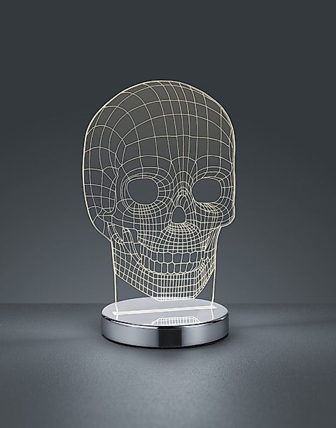 Reality Leuchten LED Tischleuchte Skull, Farbwechsel, günstig online kaufen