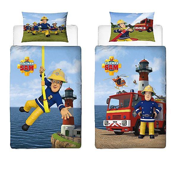 Familando Babybettwäsche Feuerwehrmann Sam 100x135 + günstig online kaufen
