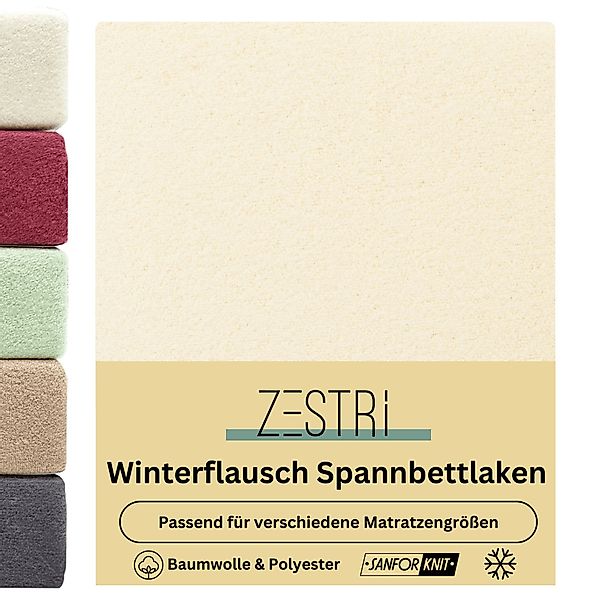 Zestri Spannbettlaken Winterflausch Bettlaken, kuschlig & günstig online kaufen