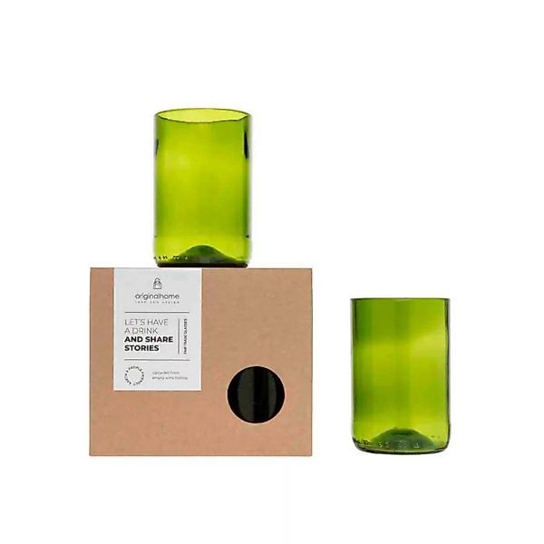 Trinkglas-set M Aus Recycelten Weinflaschen - Fair Trade günstig online kaufen