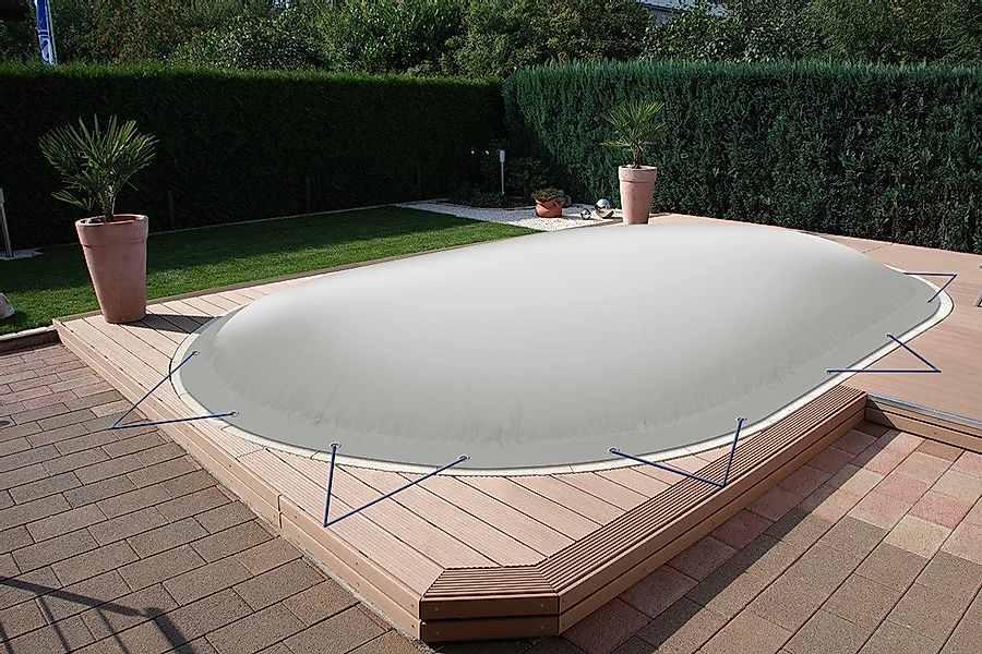 AirDeluxe Pool-Abdeckplane Ovale aufblasbare Poolplanen Schwimmbad günstig online kaufen