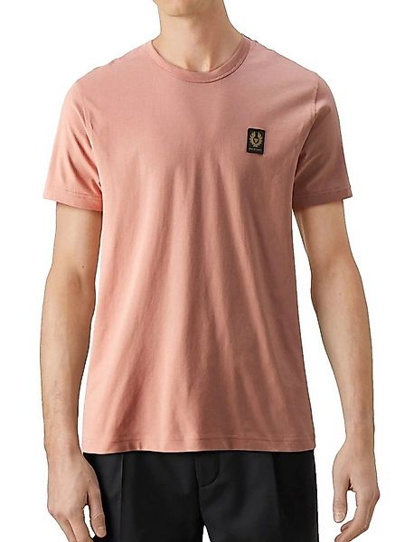 Belstaff T-Shirt Retro 1924 Patch Regular Fit Shirt Gesticktem Rand versehe günstig online kaufen