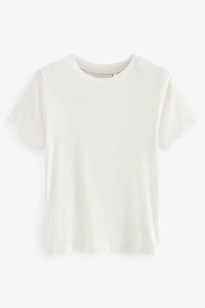 Next T-Shirt Superweiches, geripptes T-Shirt aus Lyocell (1-tlg) günstig online kaufen