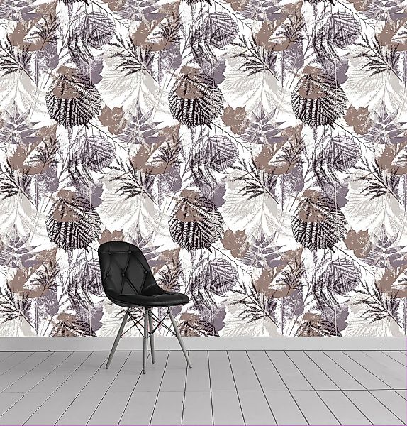 queence Vinyltapete »Ferdinando«, bedruckt-Motiv-botanisch-floral-gemustert günstig online kaufen
