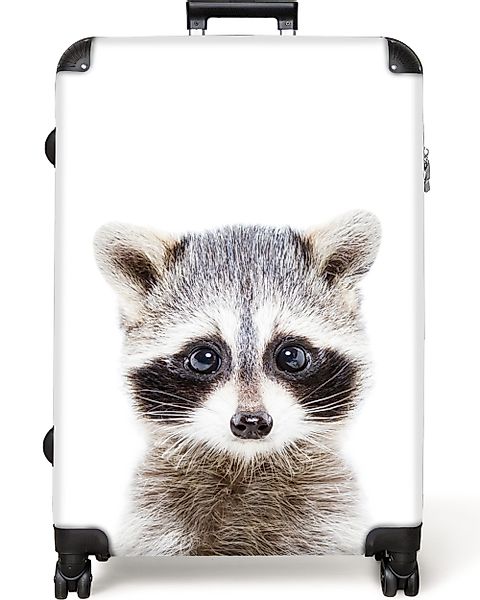 NoBoringSuitcases.com© Hartschalen-Trolley Waschbär - Tiere - günstig online kaufen