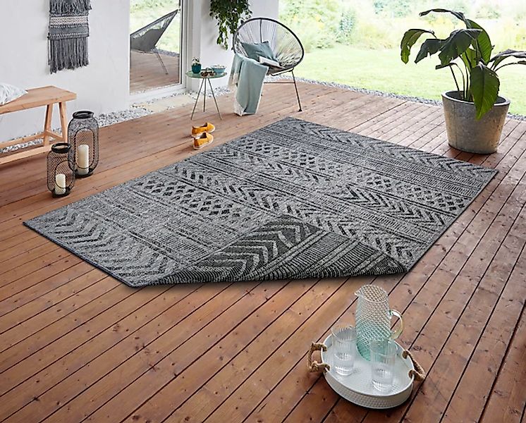 HANSE Home Teppich »BIRI Wendeteppich«, rechteckig, 5 mm Höhe, In-& Outdoor günstig online kaufen