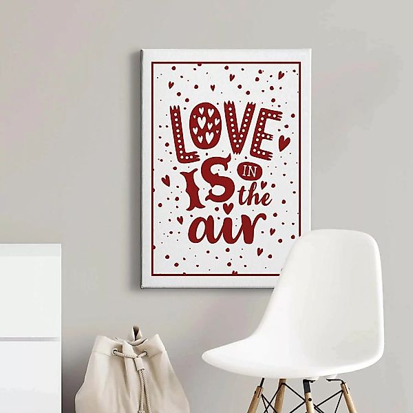 Bricoflor Love Is In The Air Bild Schlafzimmer Und Wohnzimmer Bild Mit Spru günstig online kaufen