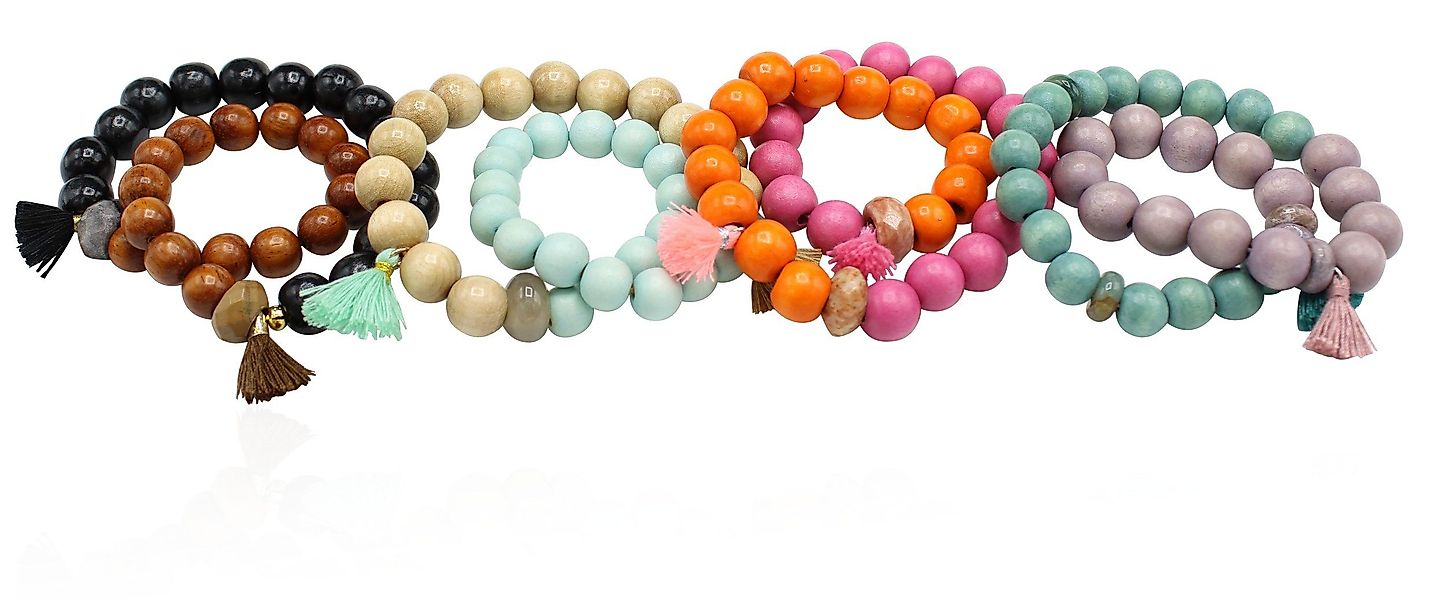 FRONHOFER Perlenarmband 19035, Elastisches Armband doppelt günstig online kaufen