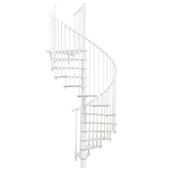 Minka Spindeltreppe Switch Ø 120 cm Weiß Raumhöhe bis 295 cm günstig online kaufen