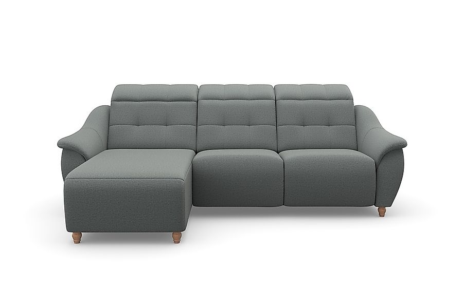 Home affaire Ecksofa »Boston L-Form«, (2 St.), Kopfteilverstellung an jeder günstig online kaufen