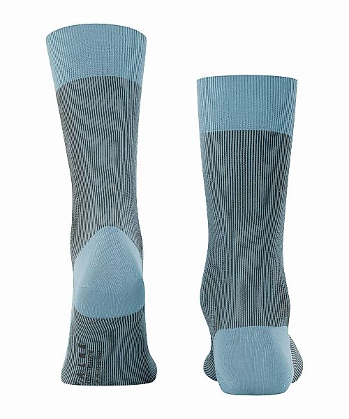 FALKE Fine Shadow Herren Socken, 39-40, Blau, Rippe, Baumwolle, 13141-67880 günstig online kaufen