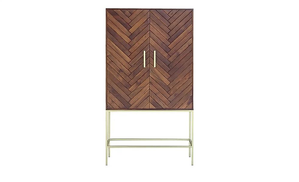Highboard aus Massivholz Calatria ¦ holzfarben ¦ Maße (cm): B: 90 H: 170 T: günstig online kaufen