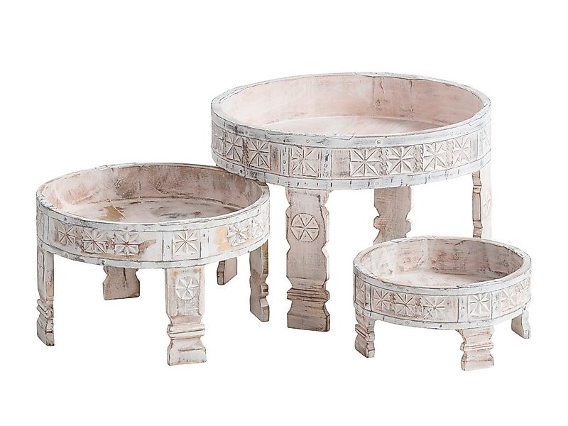 massivum Couchtisch Couchtisch Chakki 3er Set vintage (1-St) günstig online kaufen