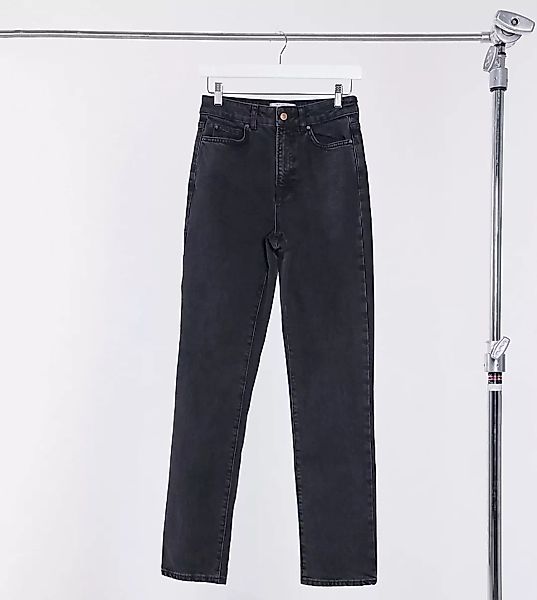 New Look Tall – Jeans mit geradem Bein in Schwarz günstig online kaufen