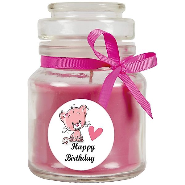 HS Candle Duftkerze & Glas Geburtstag Lavendel Lila günstig online kaufen