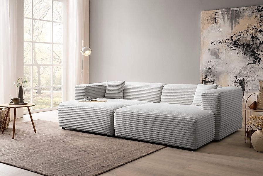 andas Polsterecke "BAKELS, Ecksofa-Set mit Hocker, L-Form mit Schlaffunktio günstig online kaufen