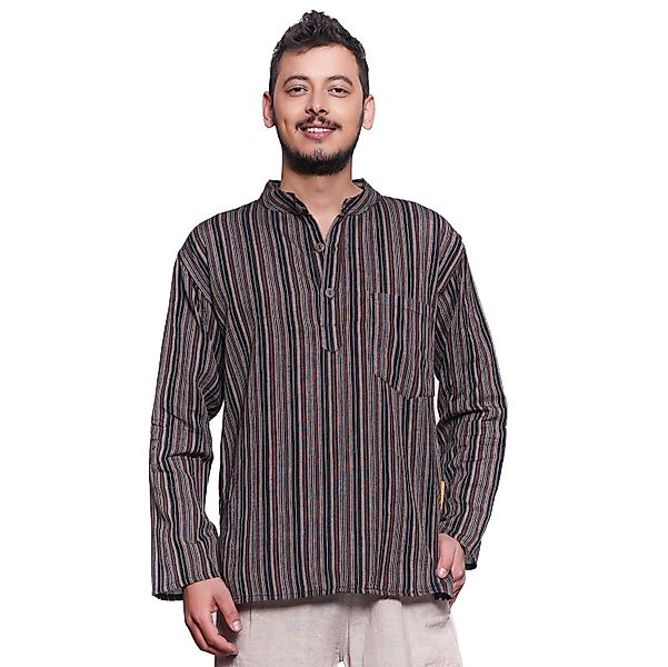 SIMANDRA Streifenhemd Herren Kurta Klassisch Gestreift günstig online kaufen