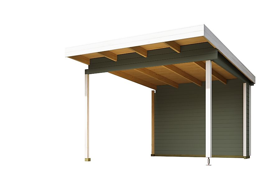 Nordic Holz Gartenhaus-Anbaudach "passend für SICILY", mit Rückwand günstig online kaufen