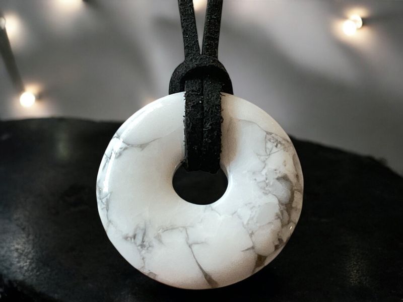 Steinfixx® Lange Kette echter Edelsteindonut 30 günstig online kaufen