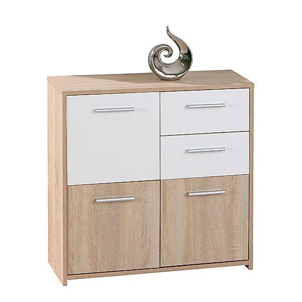 ebuy24 Edsam Kommode 3 Türen 2 Schubladen Sonoma Eiche Dekor günstig online kaufen