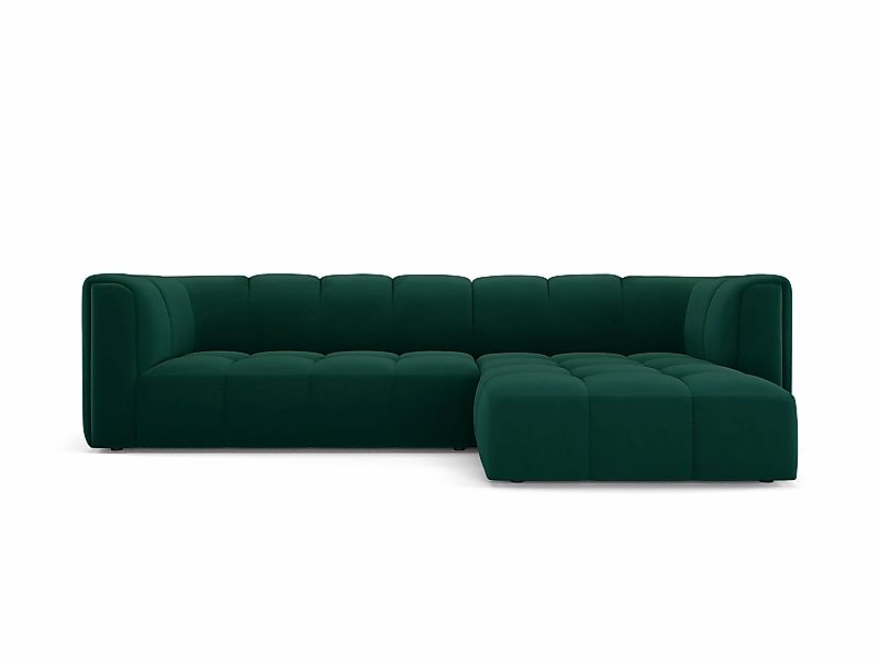 Milo Casa | Ecksofa Francesca Samt rechts 3-Sitzer günstig online kaufen
