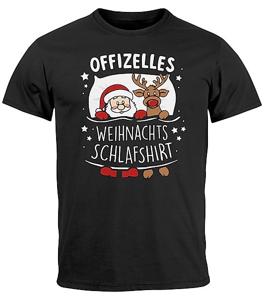 MoonWorks Print-Shirt Herren T-Shirt Weihnachten Offizielles günstig online kaufen