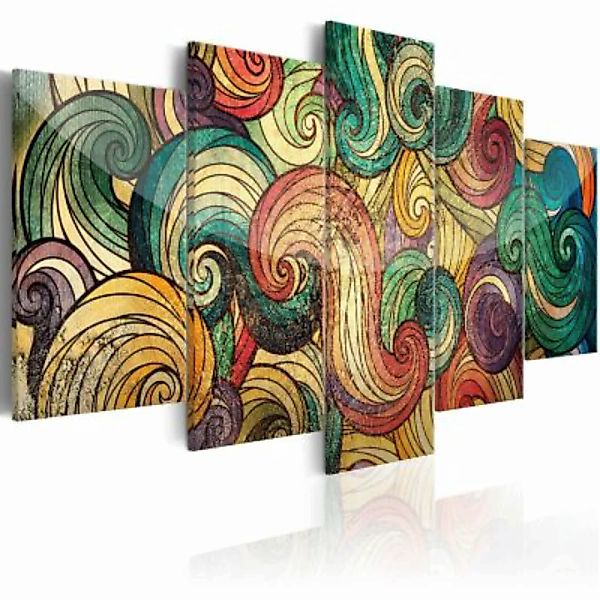 artgeist Wandbild Colourful Waves mehrfarbig Gr. 200 x 100 günstig online kaufen