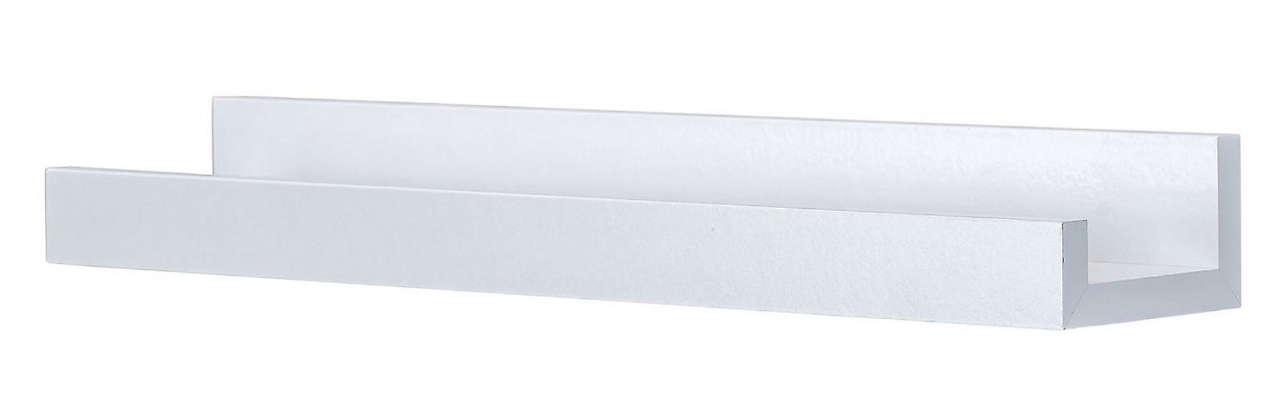 Levandeo® Bilderleiste, Bilderleiste L40cm Weiß MDF Holz Wandregal Kurz Wan günstig online kaufen