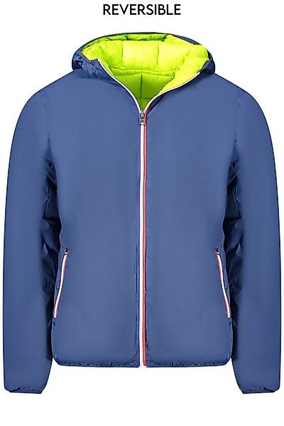 NORWAY 1963 Outdoorjacke Wendbare Herrenjacke Blau/Fluo-Grün mit Kapuze und günstig online kaufen