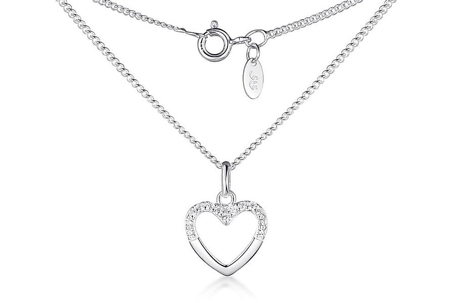 Silberkettenstore Schmuckset Schmuckset Panzerkette 1,4mm mit Herz Anhänger günstig online kaufen