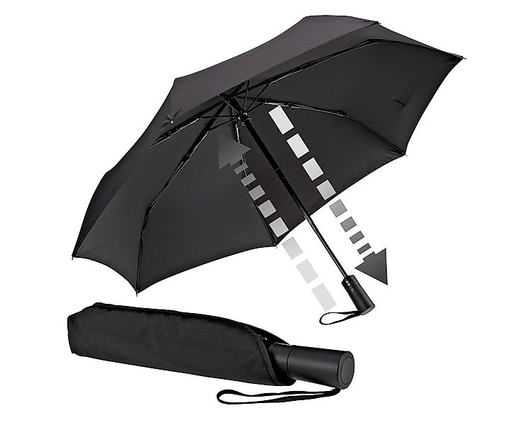 EuroSCHIRM® Taschenregenschirm Automatik 3020, schwarz, Automatik, lässt si günstig online kaufen