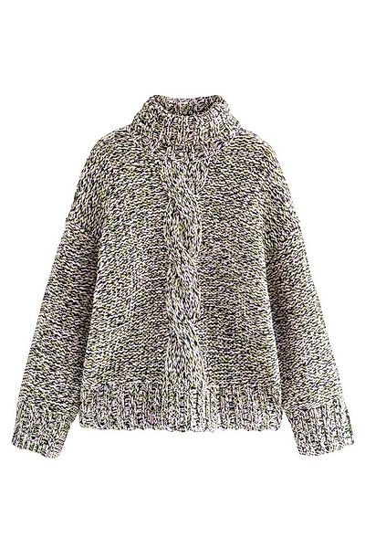 Next Strickpullover Rollkragenpullover mit Zopfmuster und Drehdetail (1-tlg günstig online kaufen