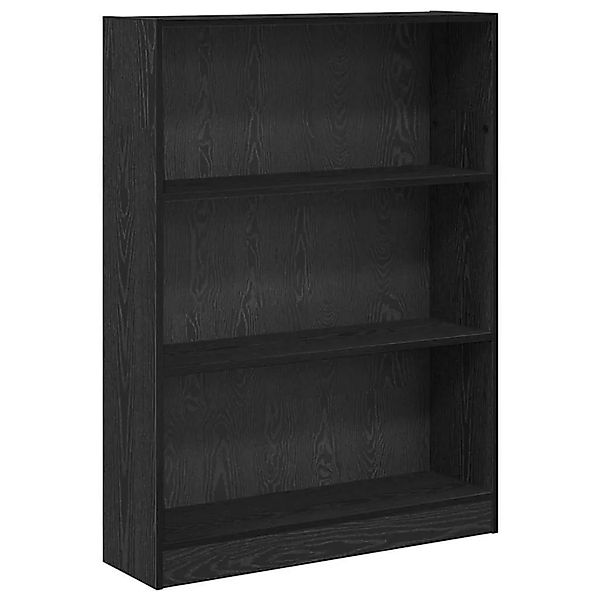 vidaXL Bücherregal Schwarz Eichen-Optik 80 x 24 x 109 cm Holzwerkstoff 8750 günstig online kaufen