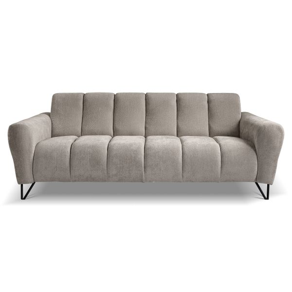 Beautysofa Sofa mit Metallbeine in schwarzer günstig online kaufen