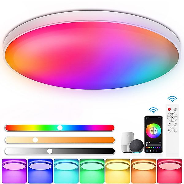 walkbee Deckenleuchte LED Deckenlampe RGB WiFi günstig online kaufen