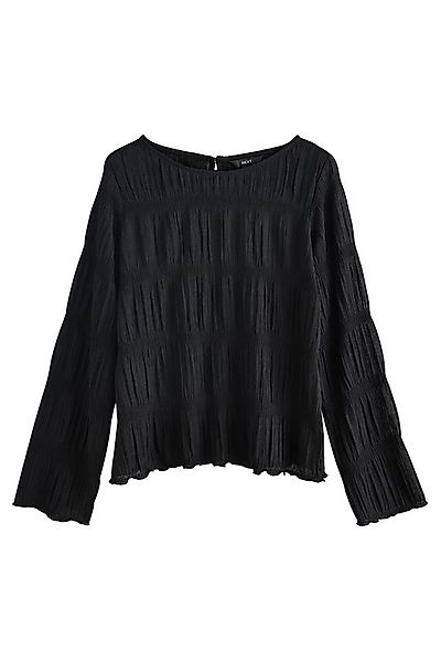Next Langarmbluse Langärmeliges Rundhalsoberteil mit Raffungen (1-tlg) günstig online kaufen