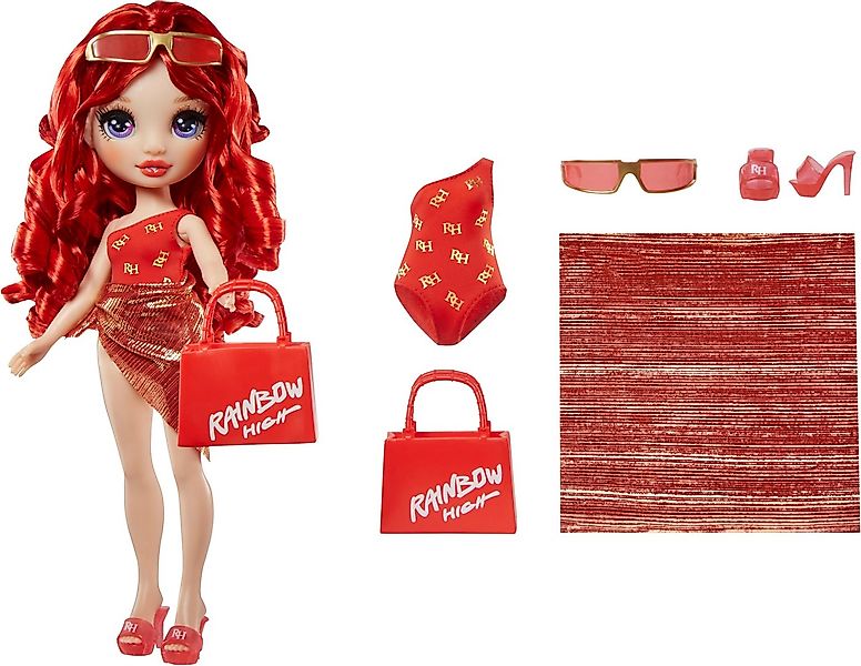 Rainbow High Anziehpuppe Rainbow High Swim & Style Fashion Doll- Ruby (Red) günstig online kaufen