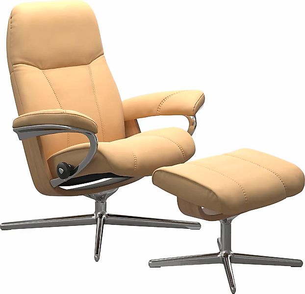 Stressless Relaxsessel "Consul" mit Cross Base, Größe S, M & L, Holzakzent günstig online kaufen