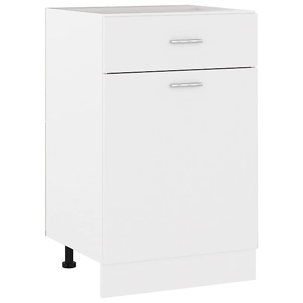 Schubunterschrank Weiß 50x46x81,5 Cm Spanplatte günstig online kaufen