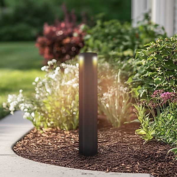 Lucande LED-Wegeleuchte Raiku, schwarz, Aluminium, 65 cm günstig online kaufen