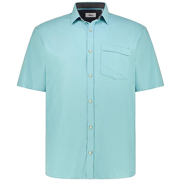 s.Oliver Freizeithemd aus Baumwollmix Farbe türkis Größe: 5XL günstig online kaufen