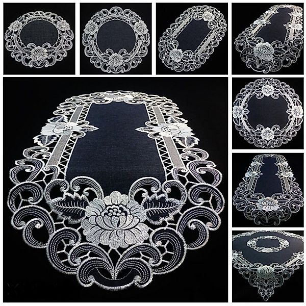 Brilliant Tischdecke Bestickt / Versch. Größen / Tischdecke / RZ-H-8810-FH, günstig online kaufen