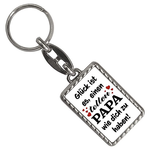 speecheese Schlüsselanhänger Toller Papa Glück Schlüsselanhänger günstig online kaufen
